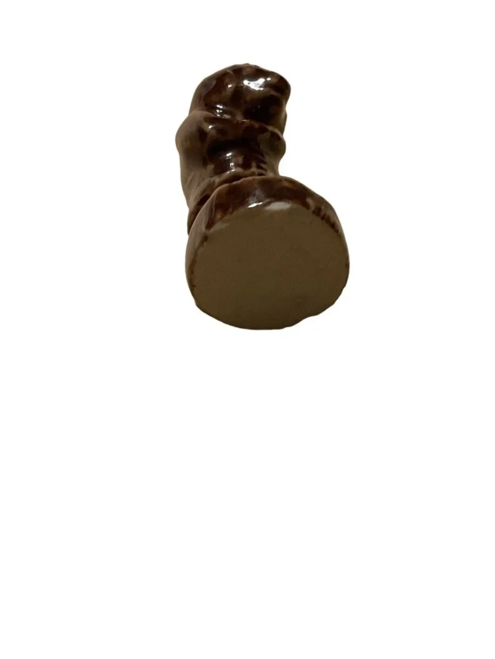 Miniature Brown Ceramic Monk Figurine - 1.5 Inches Tall - Perfect For Tiny Zen G